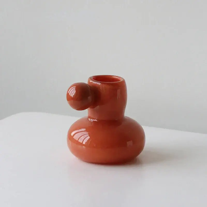 Glass Ball Candle Holder