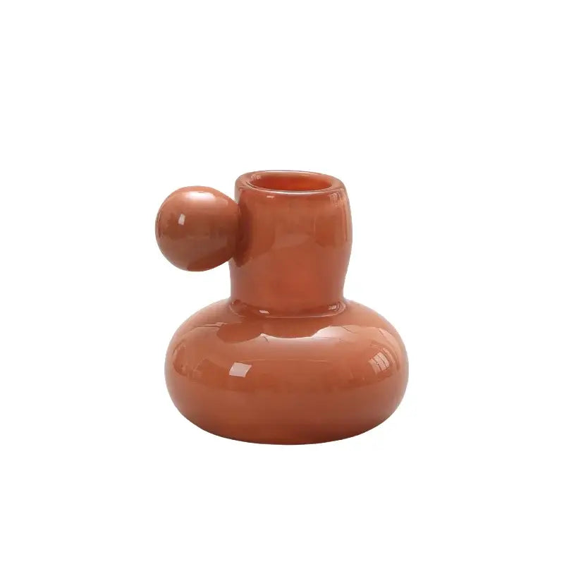 Glass Ball Candle Holder