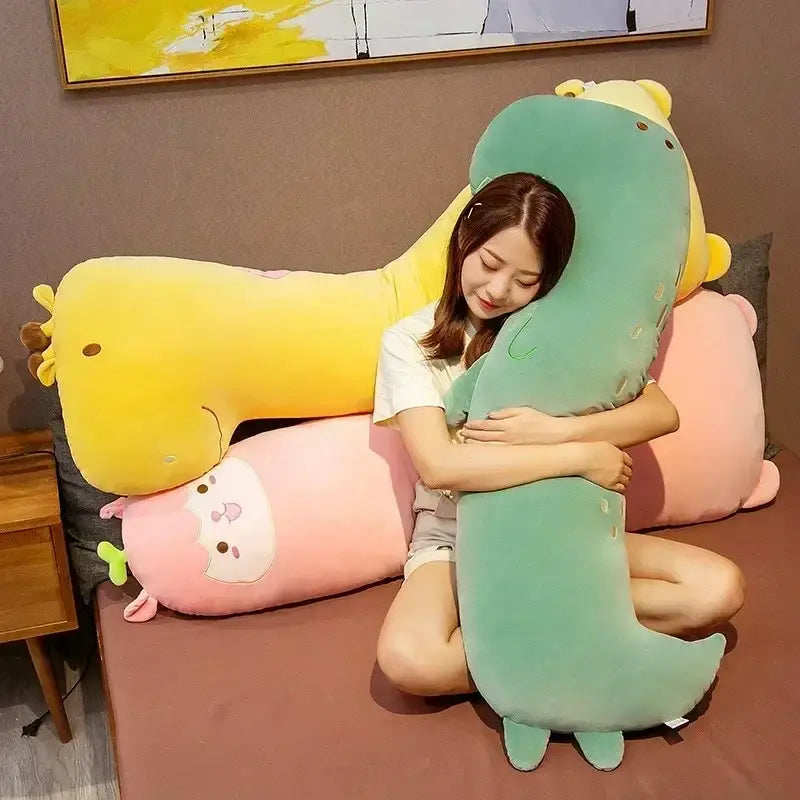 Green Dinosaur Body Pillow