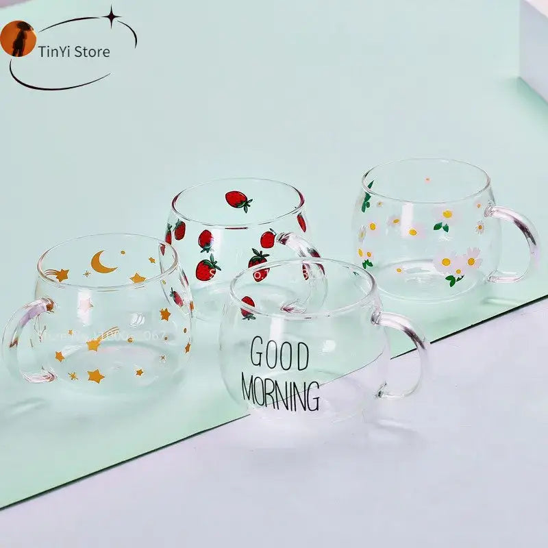Glass Letter Mug
