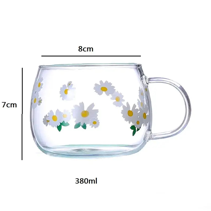 Glass Letter Mug