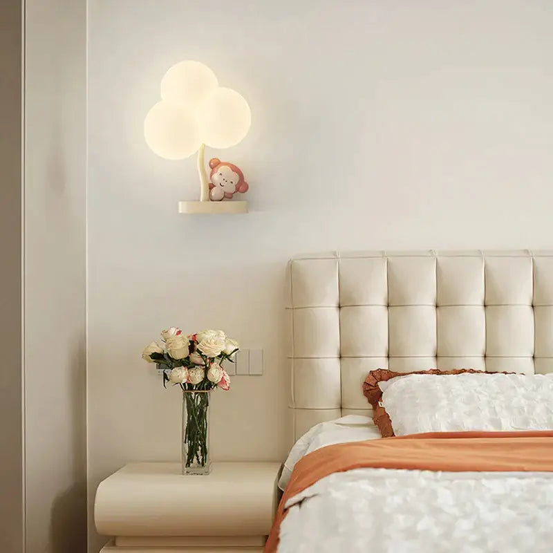 Monkey Tree Wall Lamp