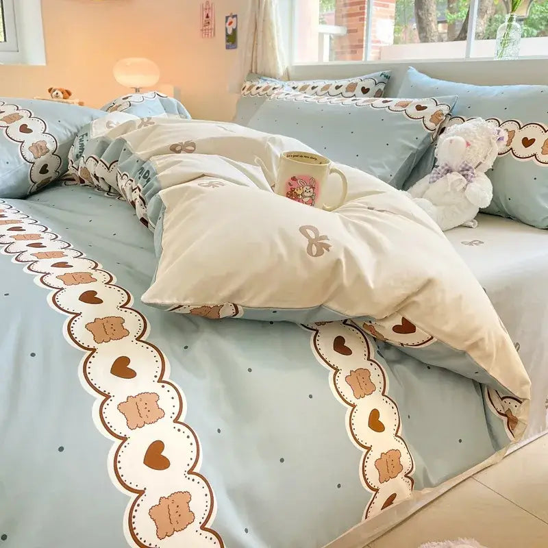 Cotton Floral Bedding Set