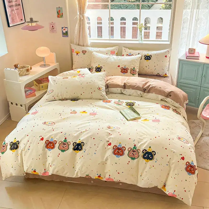 Cotton Floral Bedding Set