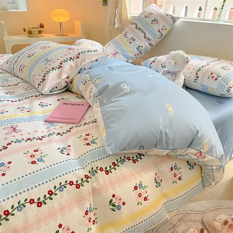 Cotton Floral Bedding Set
