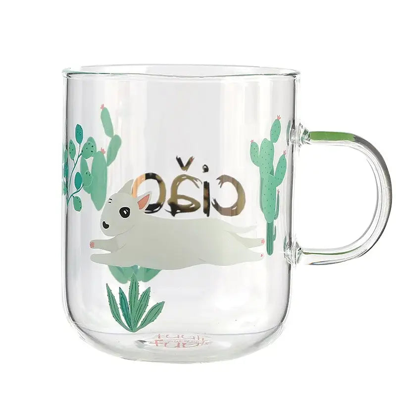 Glass Polar Bear Mug