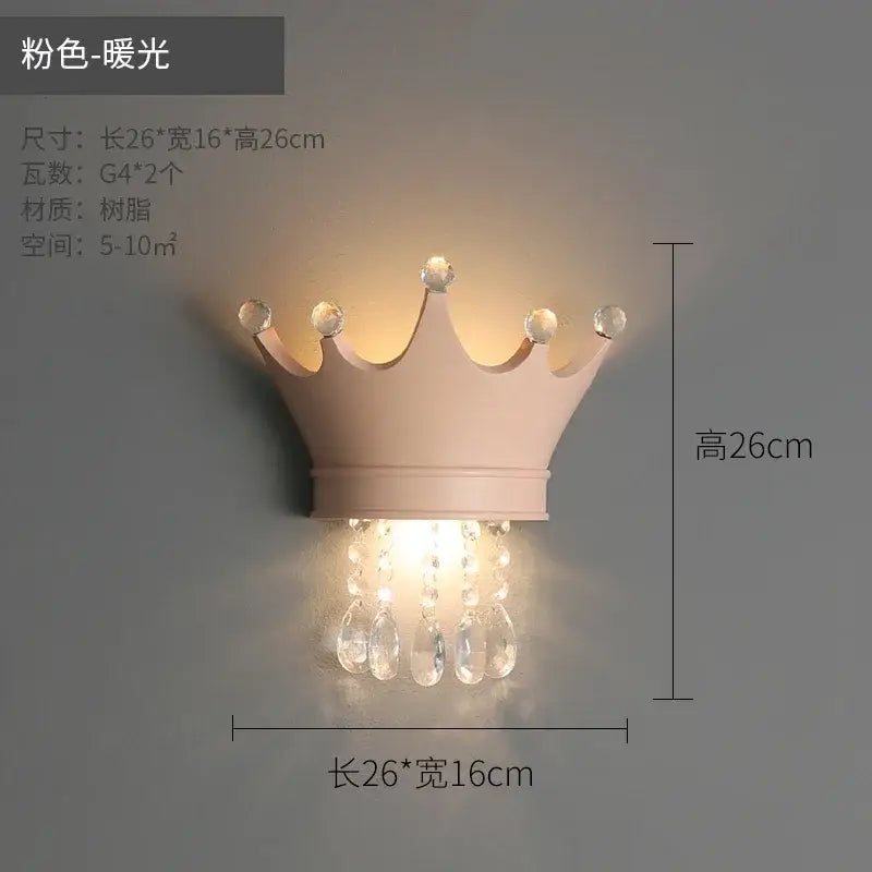Pink Crystal Wall Sconce