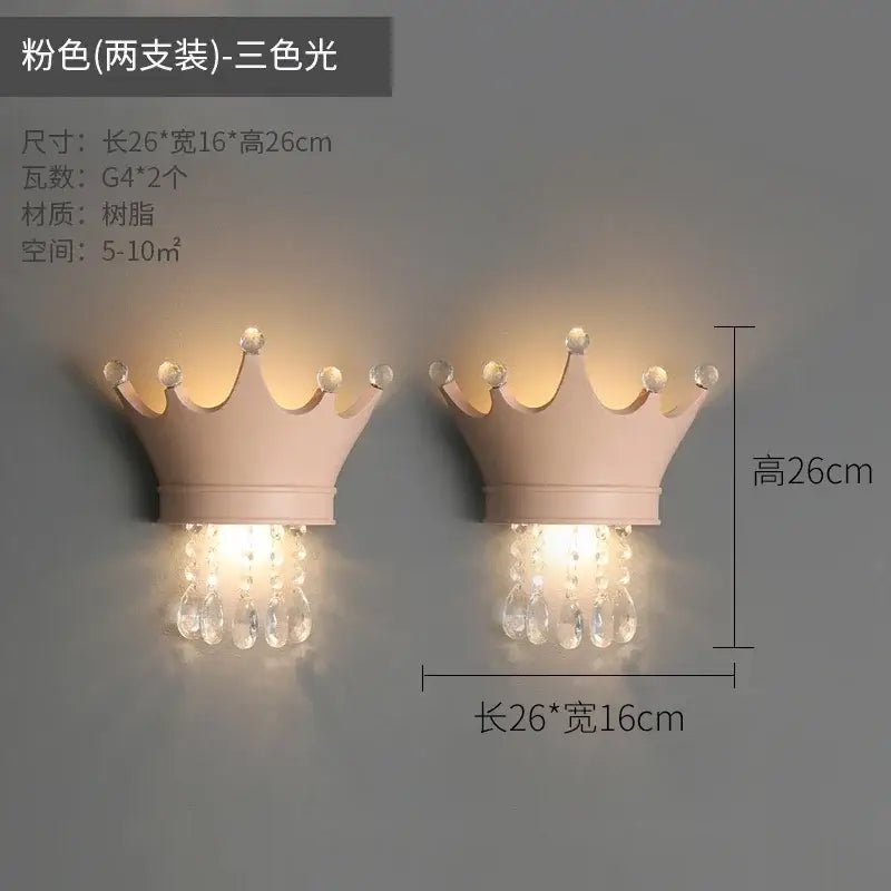 Pink Crystal Wall Sconce