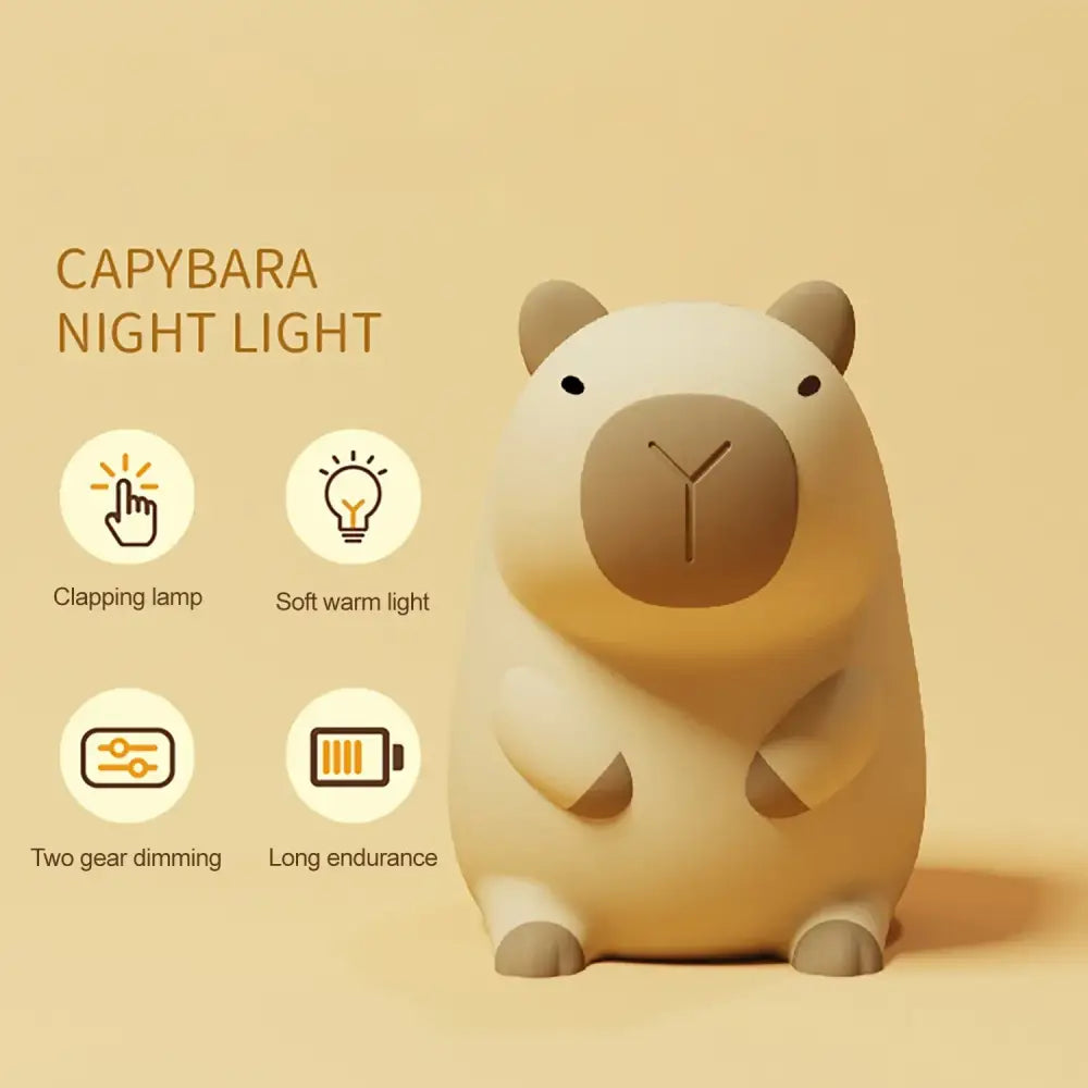 Silicone Capybara Night Light
