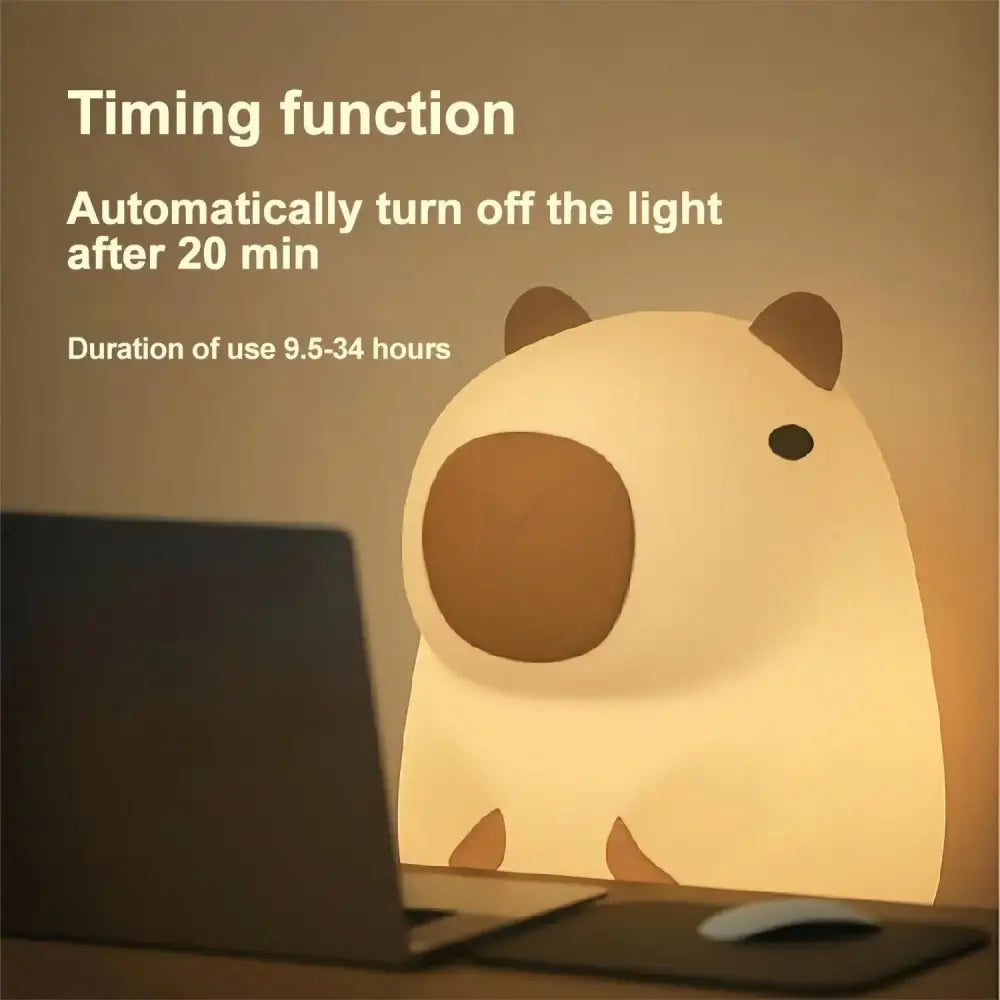 Silicone Capybara Night Light