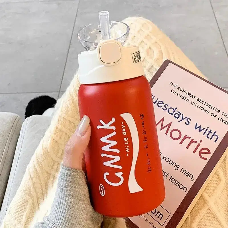 Green Cartoon Thermos Cup