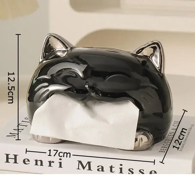 White Poodle Tissue Box