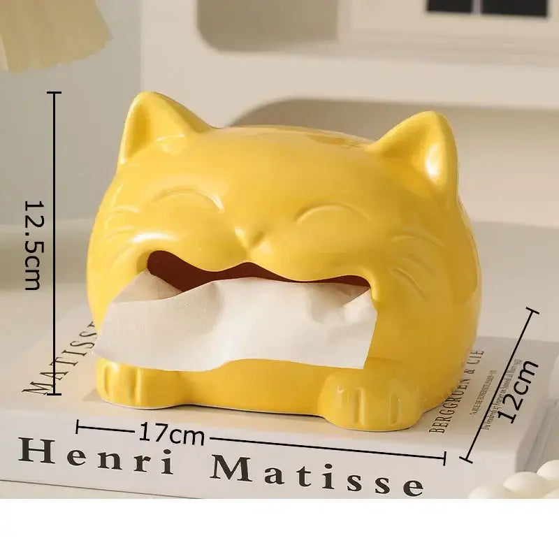 White Poodle Tissue Box