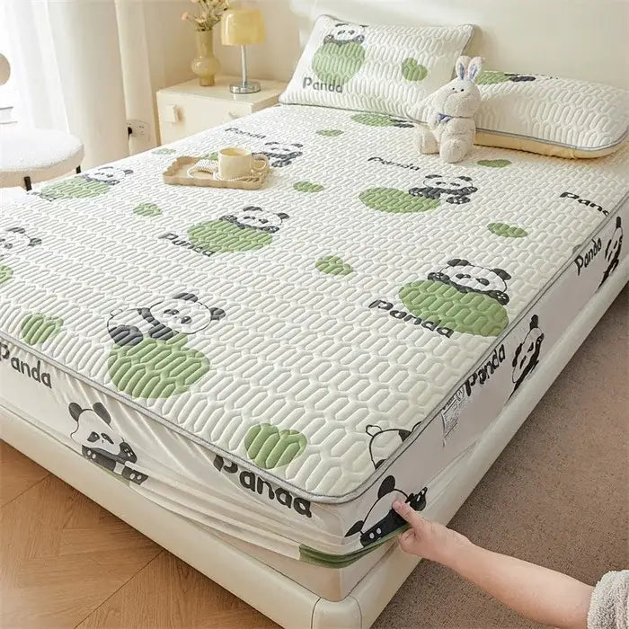 White Floral Fitted Sheet