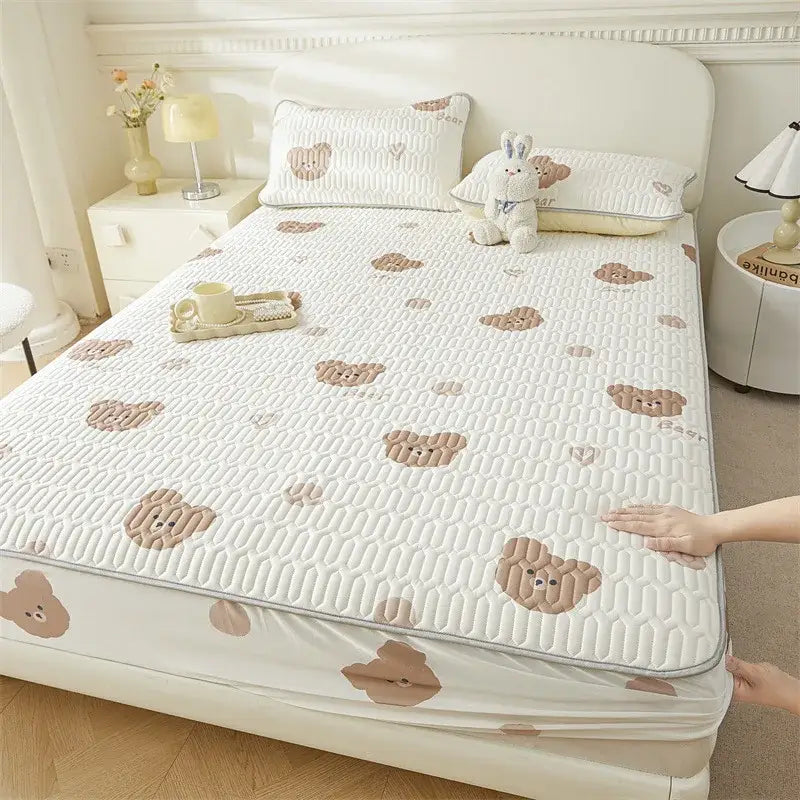 White Floral Fitted Sheet