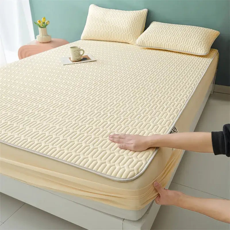 White Floral Fitted Sheet