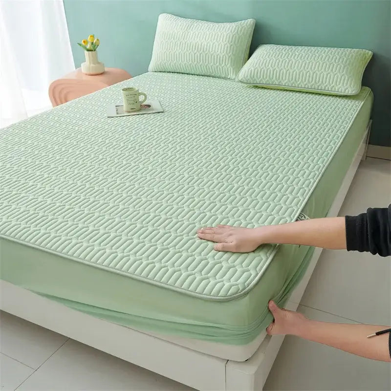 White Floral Fitted Sheet