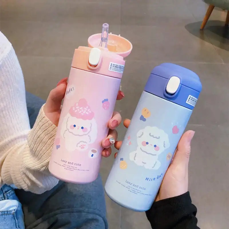 Pink Stainless Straw Cup