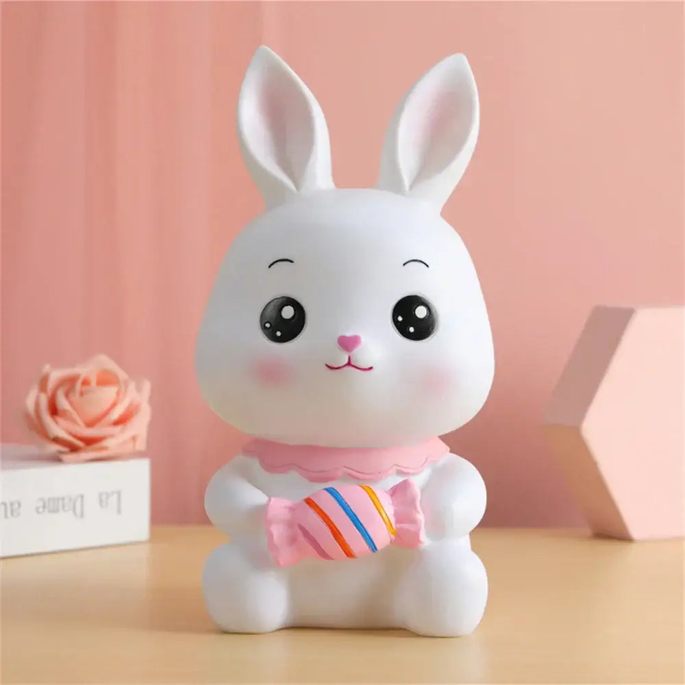 White Bunny Piggy Bank