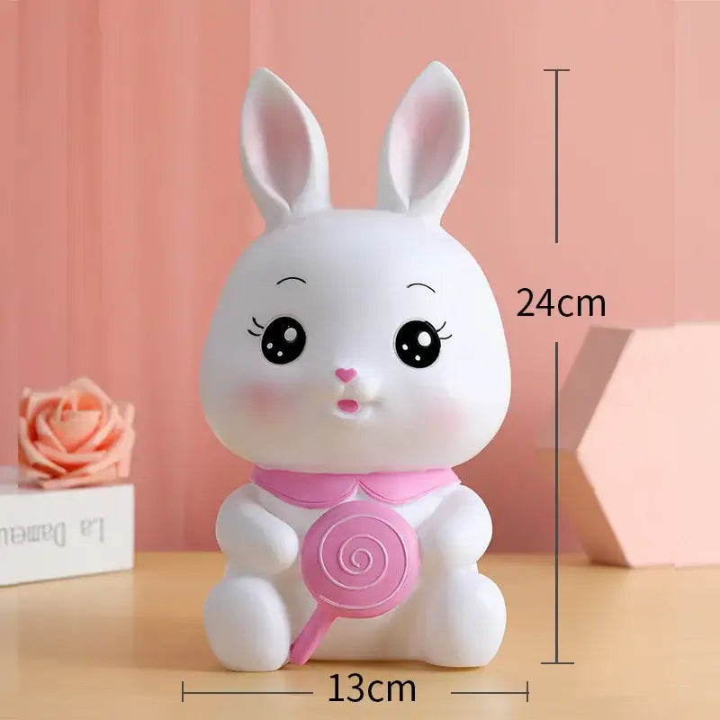 White Bunny Piggy Bank