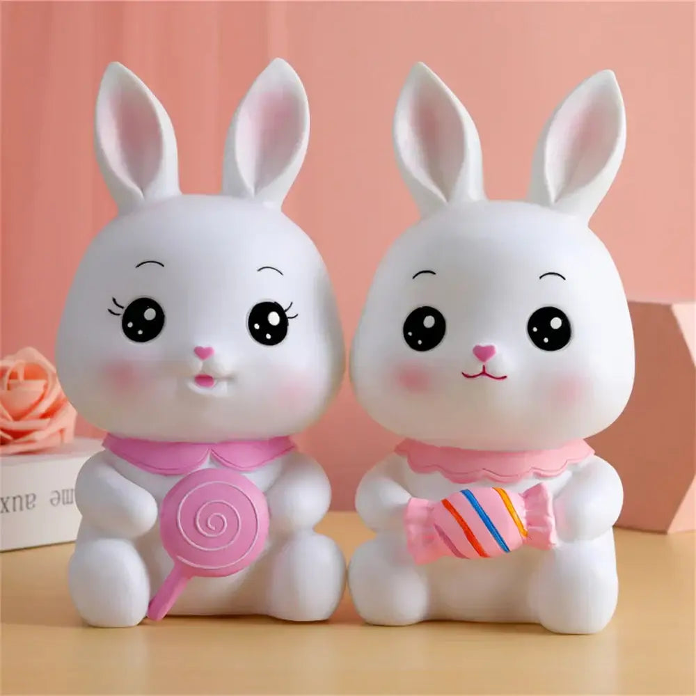 White Bunny Piggy Bank