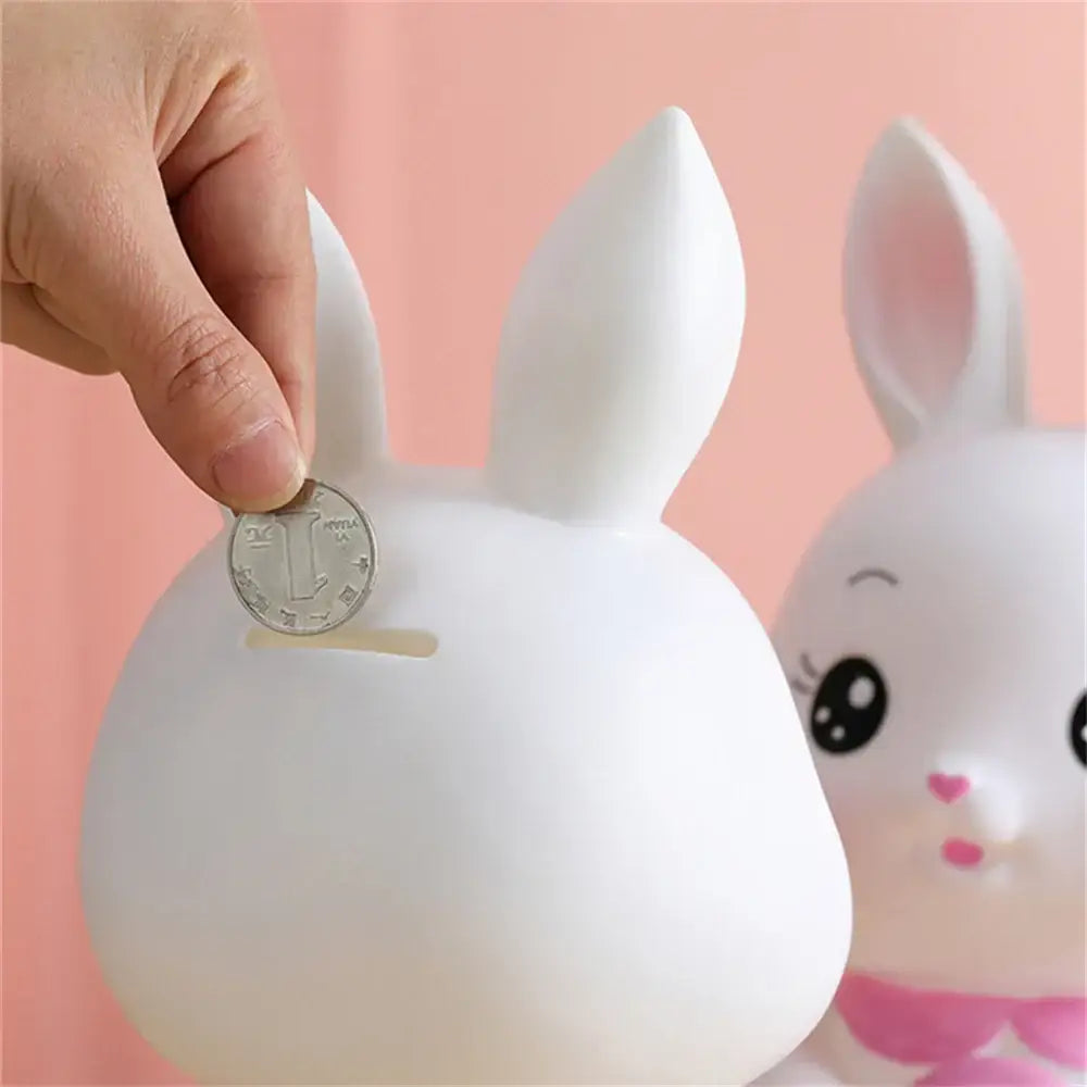 White Bunny Piggy Bank