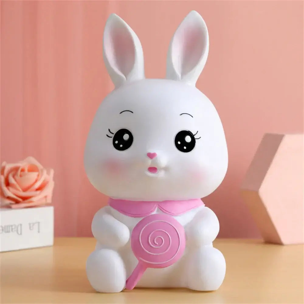 White Bunny Piggy Bank
