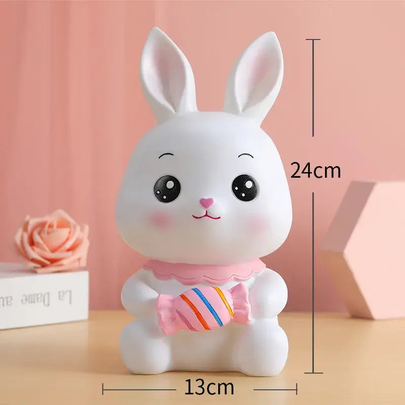 White Bunny Piggy Bank
