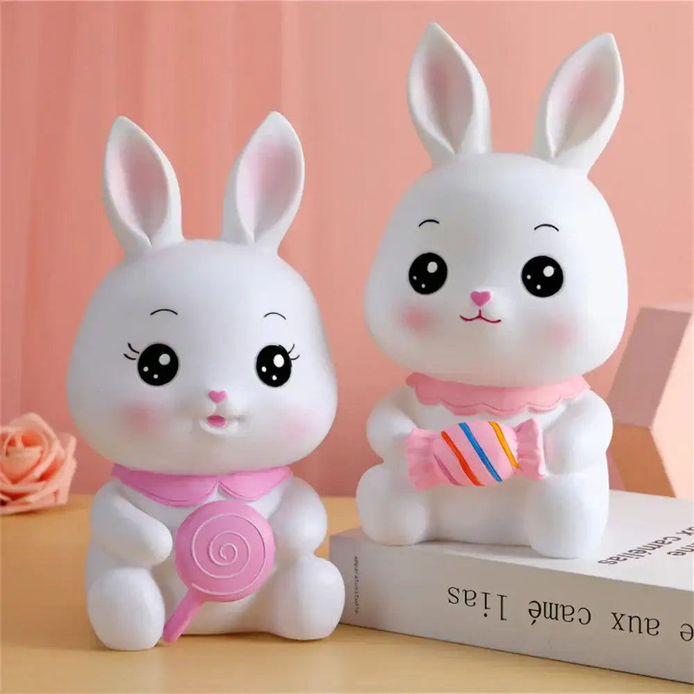 White Bunny Piggy Bank