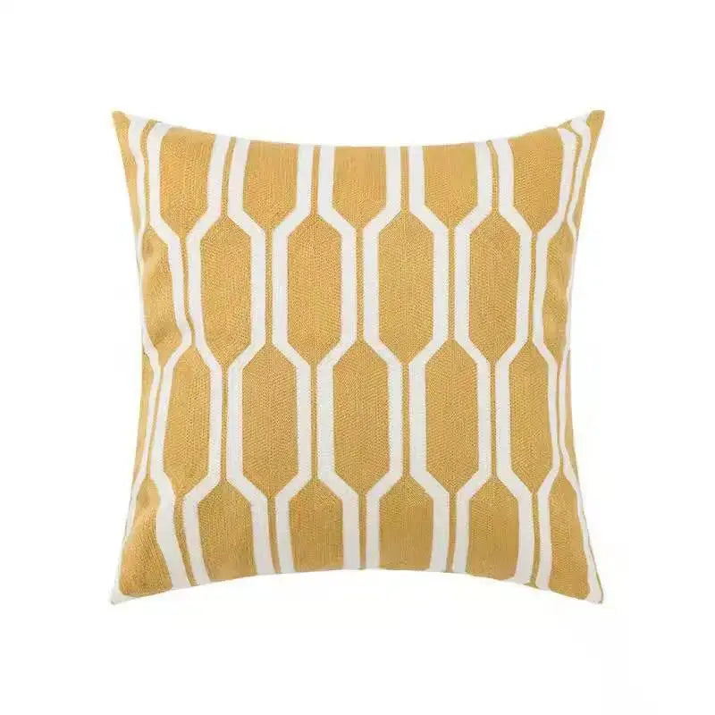 Beige Velvet Floral Pillow Cover