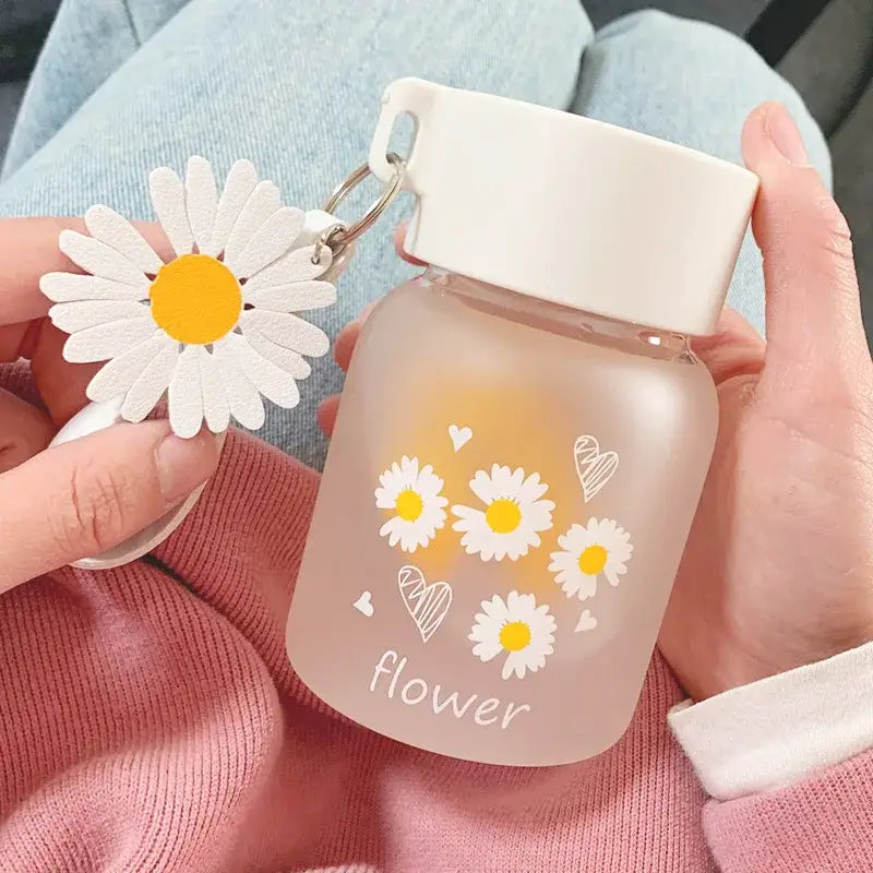 Yellow Glass Water Bottle