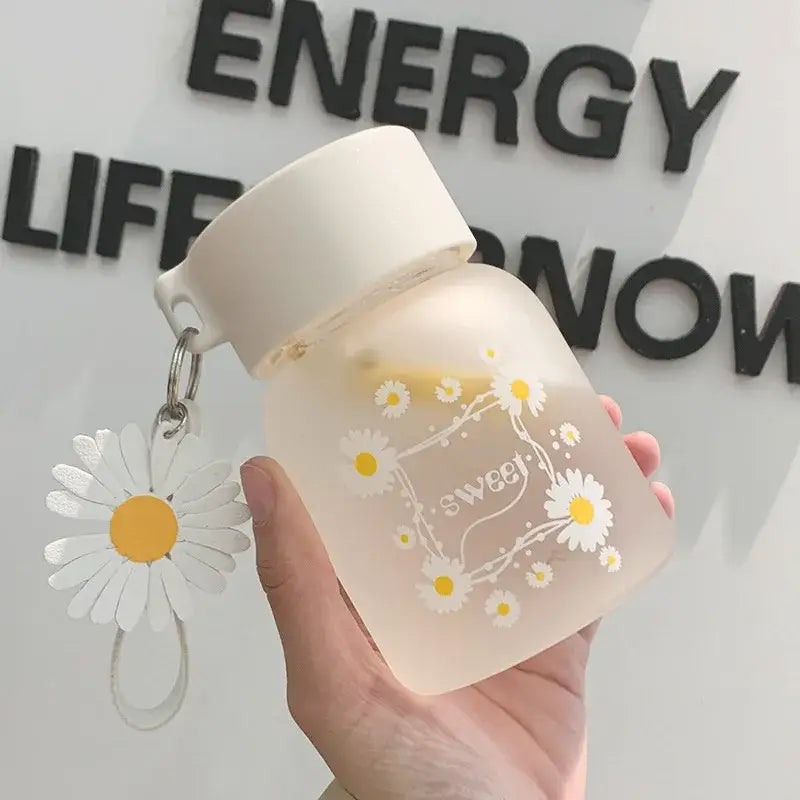 Yellow Glass Water Bottle