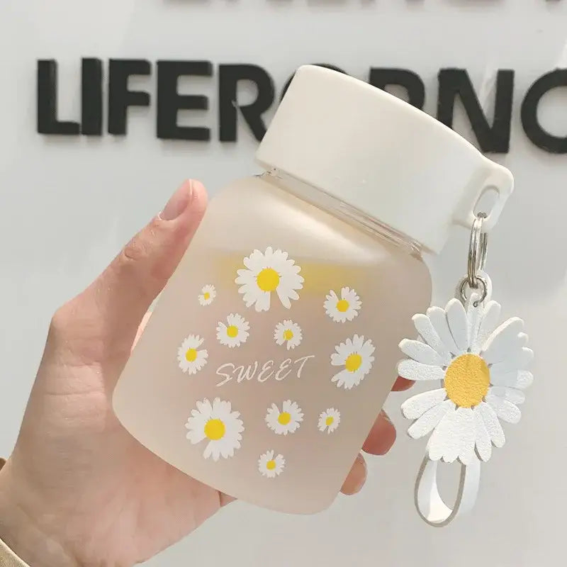 Yellow Glass Water Bottle