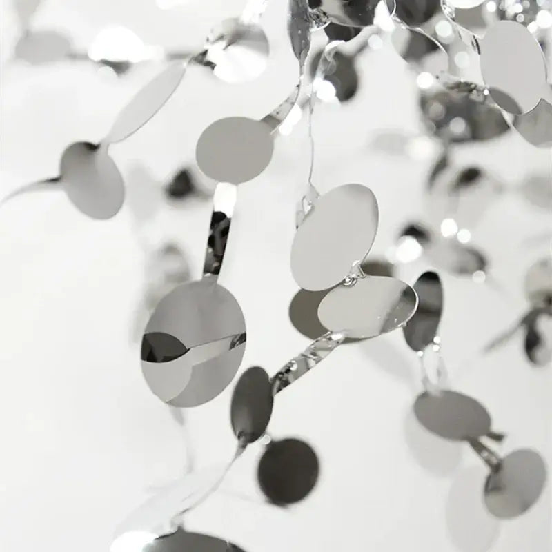 Chrome Leaf LED Chandelier