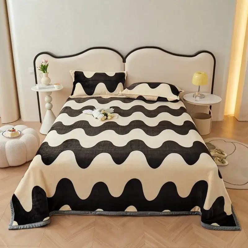 Cartoon Print Flannel Cover