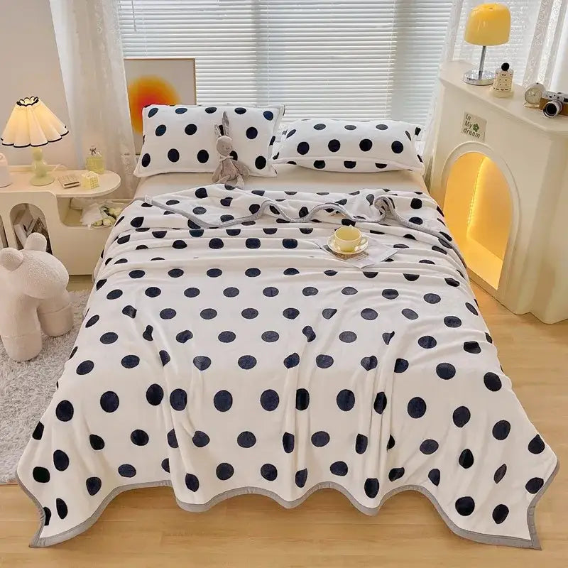 Cartoon Print Flannel Cover