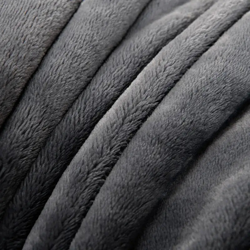 Gray Flannel Sofa Blanket