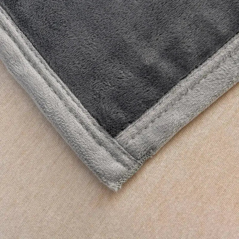 Gray Flannel Sofa Blanket