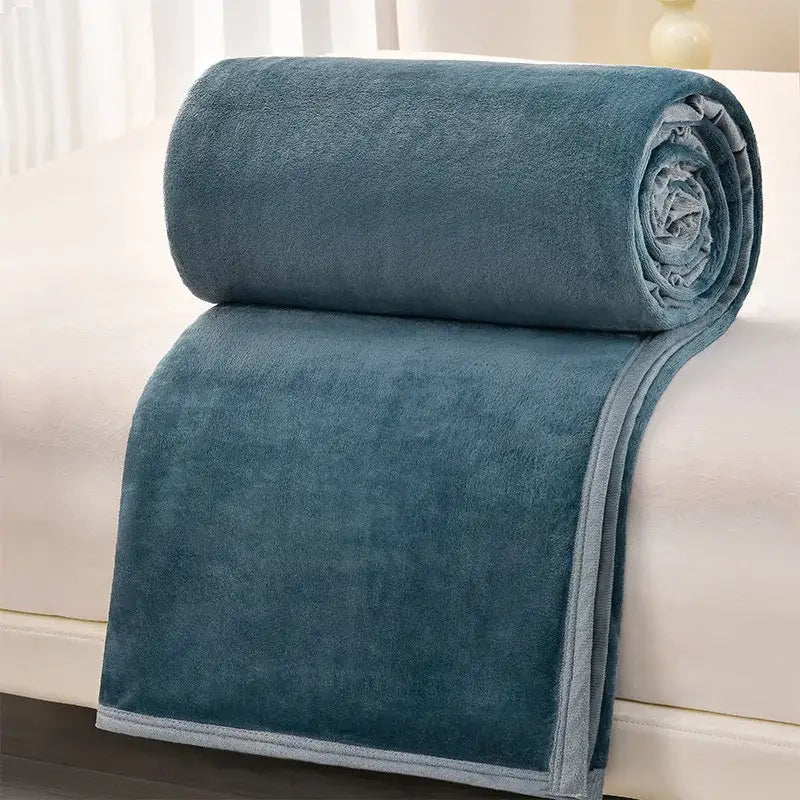Gray Flannel Sofa Blanket