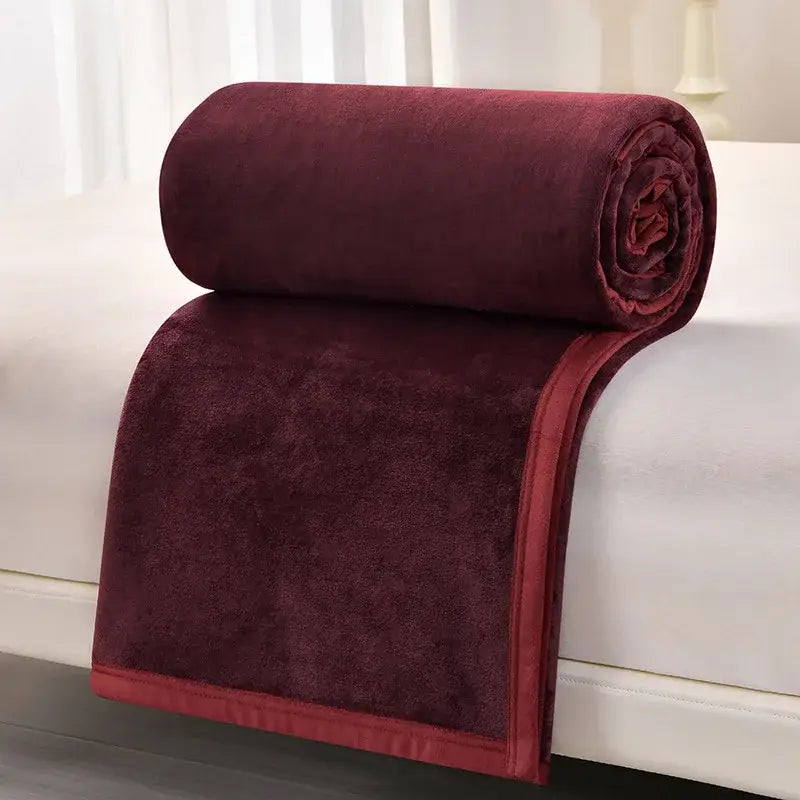 Gray Flannel Sofa Blanket
