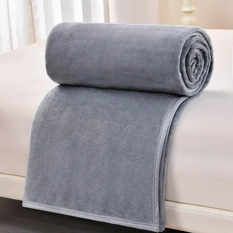 Gray Flannel Sofa Blanket