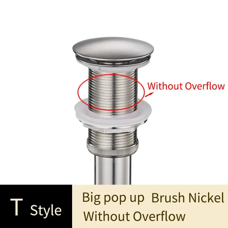Gold Brass Pop-Up Drain
