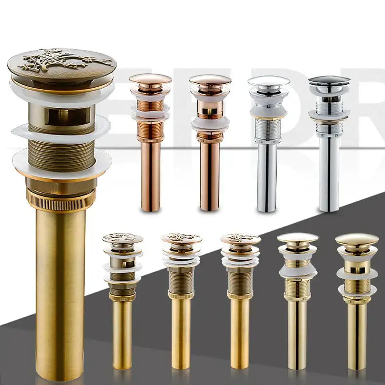 Gold Brass Pop-Up Drain
