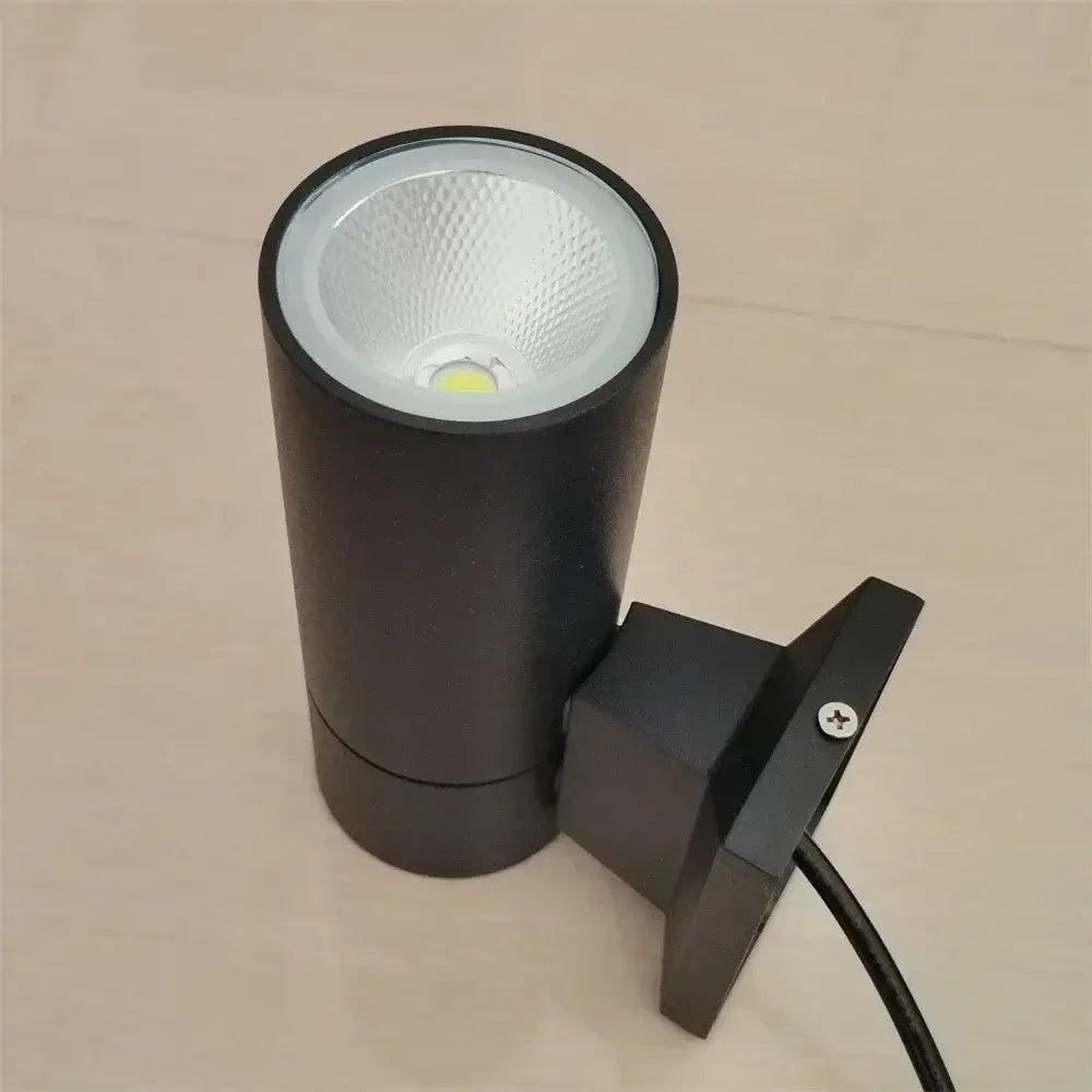 Black Outdoor Wall Spotlight