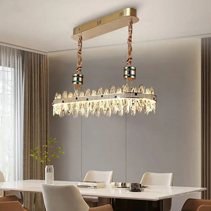 Green Crystal Villa Chandelier