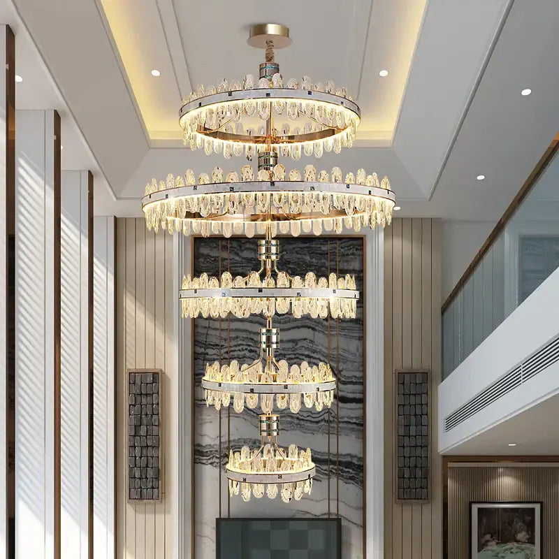 Green Crystal Villa Chandelier