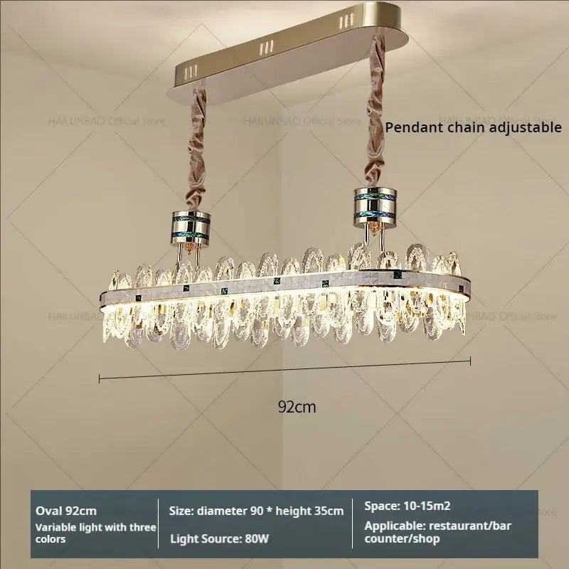 Green Crystal Villa Chandelier