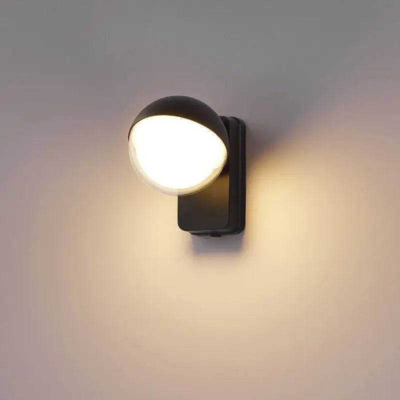Black Waterproof Globe Light