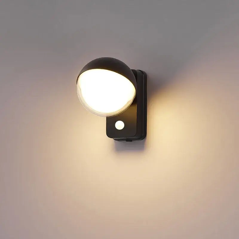 Black Waterproof Globe Light