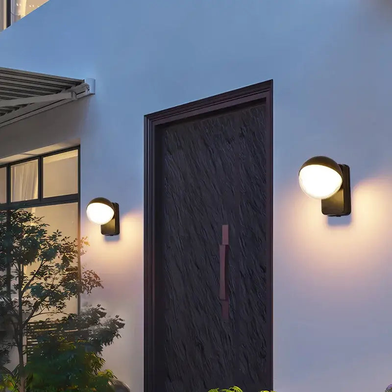 Black Waterproof Globe Light